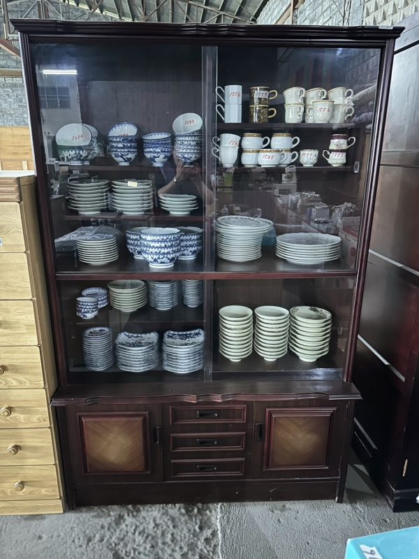 Elegant Japanese Kitchen Dish Cabinet